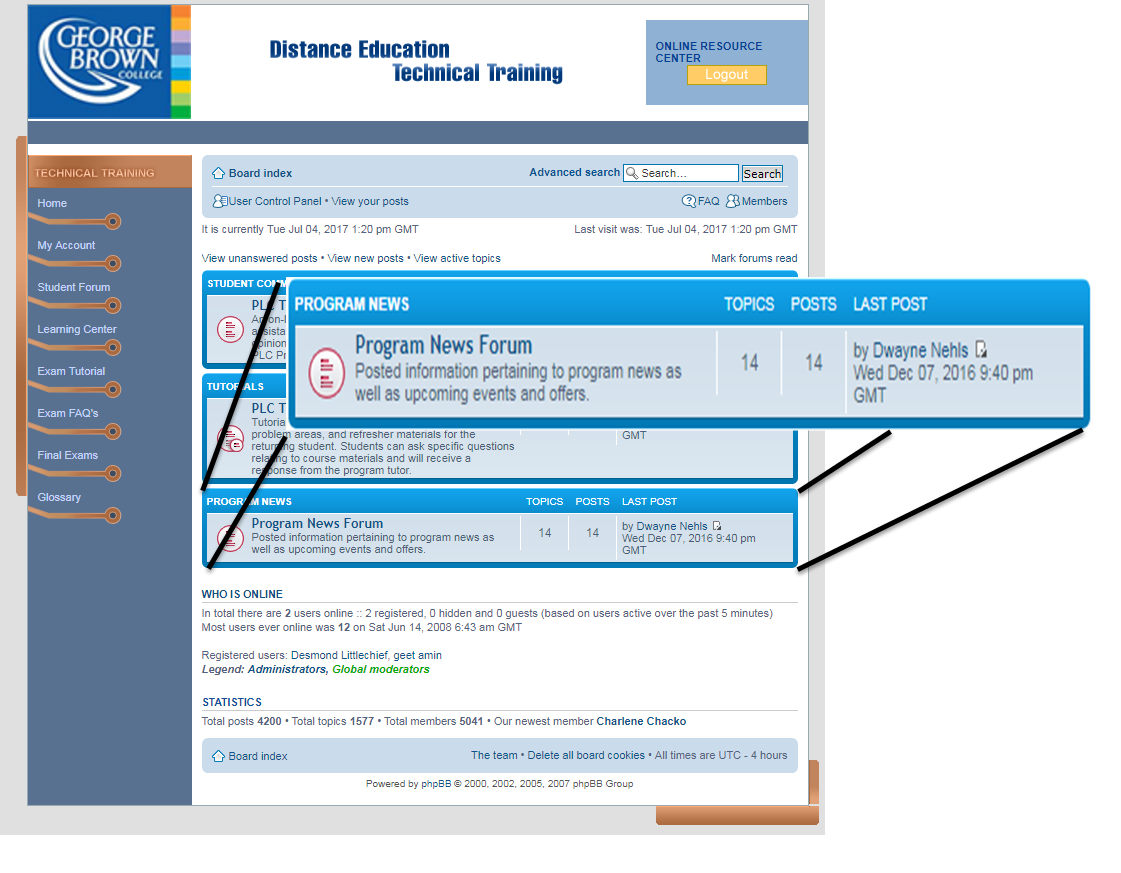How to Use the GBC Online Student Forums GBC Online